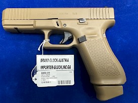 PRE OWNED Glock 17 Gen5 FS 9mm Pistol, Dark Desert Earth -ONE MAG AND BOX | $550.00